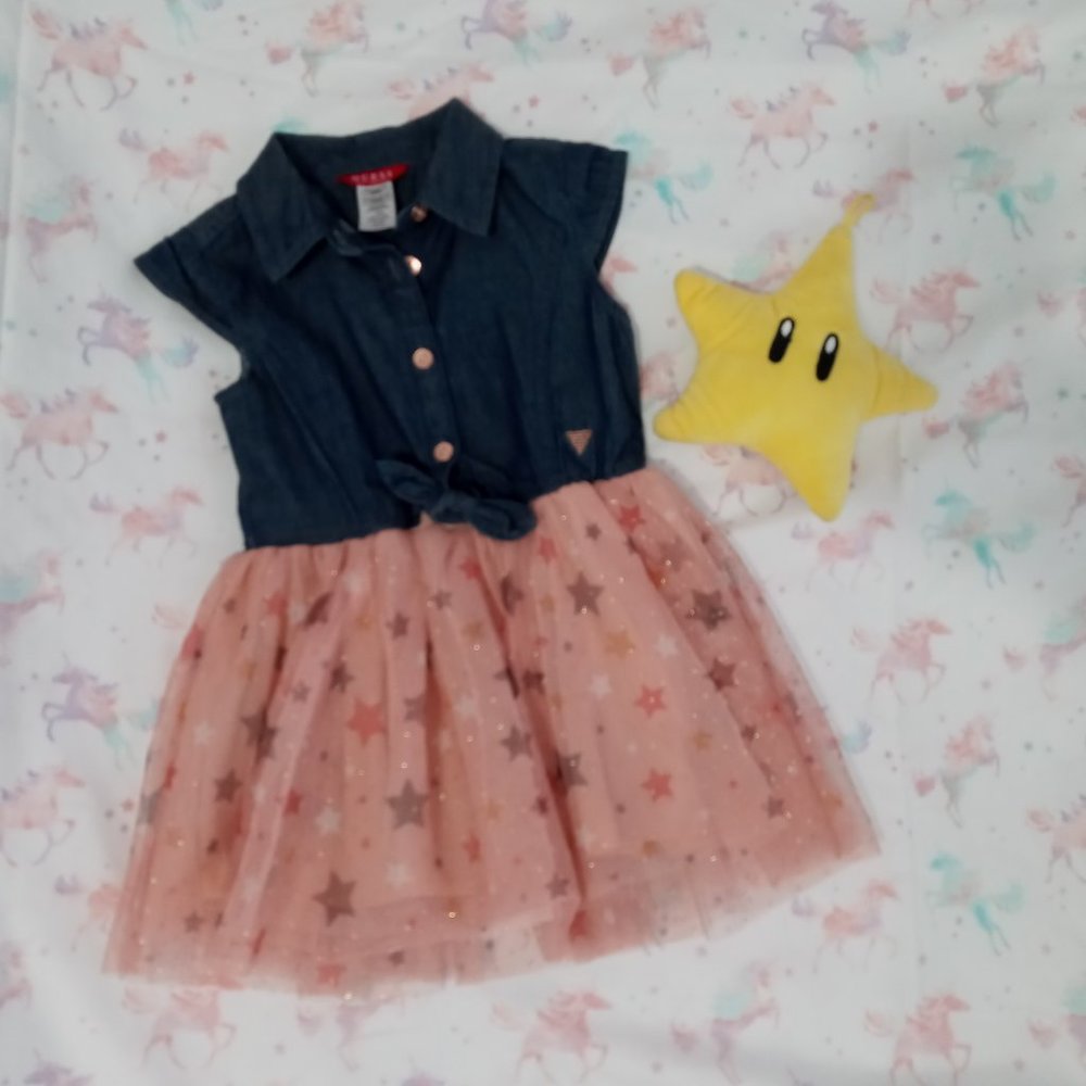 Guess - Denim dress for girls - Picture 1 of 8